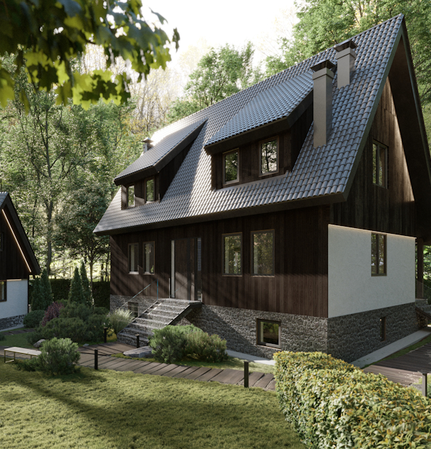 Main villa in forest